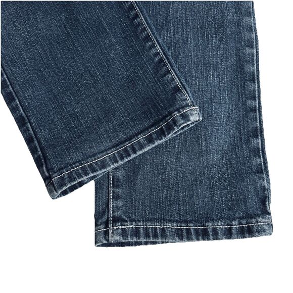 Maurices Slim Straight Jeans Plus 18 (40x30) Blue Distressed Mid Rise Womens - Picture 7 of 10